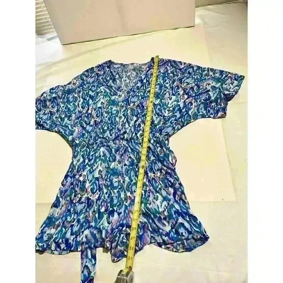 Cupshe Romper Colorful Beach V Neck Tie-Waist Lightweight Summer Stretchy Swim - Picture 7 of 10